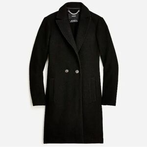 J. Crew Daphne Topcoat in Italian Boiled Wool size 4 in Black